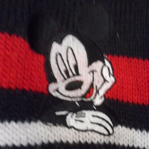 Disney Mickey Wool Blend Size M Sweater 3/4 sleeve - Picture 2 of 5